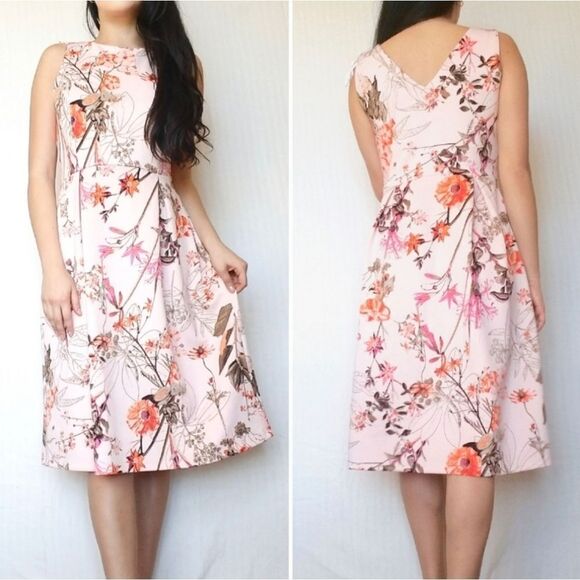 EnFocus Ponte Floral Dress - Picture 1 of 13